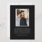 Moderne damals und heute 3 Foto Abschluss Ankündigung (Rückseite)