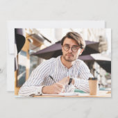 Moderne damals und heute 3 Foto Graduierungspartei Einladung (Rückseite)