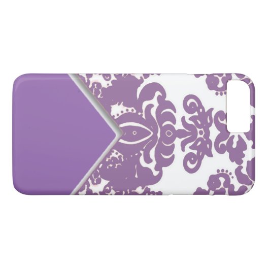 Moderne Damask Design Phone Case (Rückseite (Horizontal))