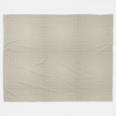Moderne Damask Elegantes Design Beige Farbharmonie Fleecedecke (Vorderseite (Horizontal))
