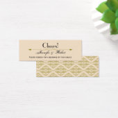 Moderne Damaske in der Elfenbeingoldene Hochzeitst (Schreibtisch)