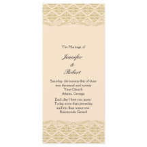 Moderne Damaskus im Elfenbeingoldhochzeitprogramm