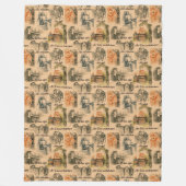 moderne Damenhäuser Fleecedecke (Vorderseite)