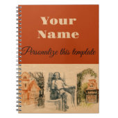 moderne Damenhäuser Notizblock (Vorderseite)