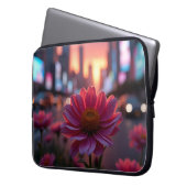Moderne Dämmerungsmargeriten 15' Laptopschutzhülle (Vorderseite Links)