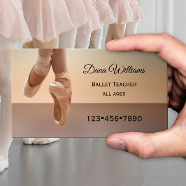 Moderne Dance Ballerina Business Card Visitenkarte