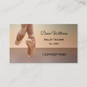 Moderne Dance Ballerina Business Card Visitenkarte (Vorderseite)
