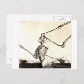 Moderne Dance Macabre Postkarte (Vorne/Hinten)