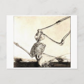 Moderne Dance Macabre Postkarte (Vorderseite)