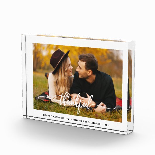 Moderne, dankbare Schrift Fotoblock (Rechts)