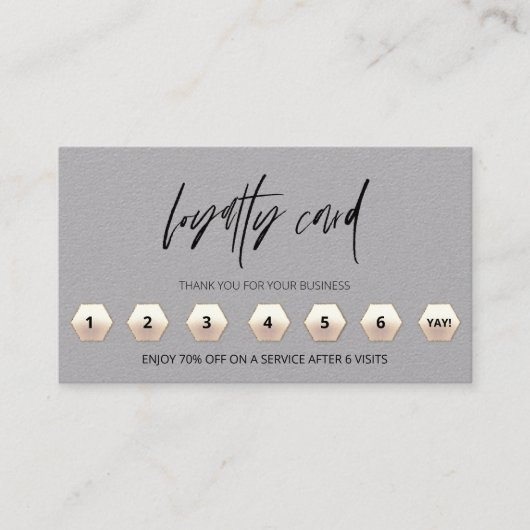 *~* Moderne Dankbarkeit QR LOGO Rewards Treuekarte (Vorderseite)