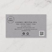 *~* Moderne Dankbarkeit QR LOGO Rewards Treuekarte (Rückseite)