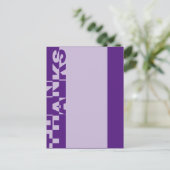 Moderne DANKE Banner + Ihr Backgr. Ideen Postkarte (Stehend Vorderseite)