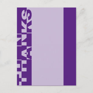 Moderne DANKE Banner + Ihr Backgr. Ideen Postkarte