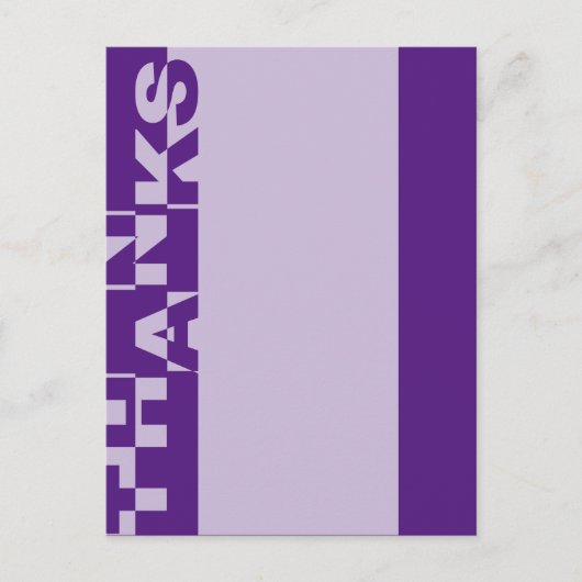 Moderne DANKE Banner + Ihr Backgr. Ideen Postkarte (Vorderseite)