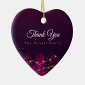 Moderne Dankeschön an die individuelle Weihnachtsb Keramik Ornament (Rechts)