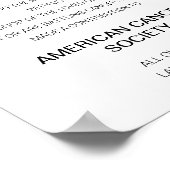 Moderne Dankeschön an Wohltätigkeit Hochzeit spend Poster (Ecke)