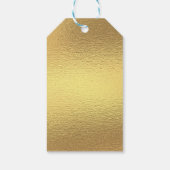 Moderne Dankeschön Business qm Code Goldfolie Geschenkanhänger (Rückseite)