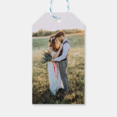 Moderne Dankeschön für feine Typografie-Hochzeit Geschenkanhänger (Rückseite)