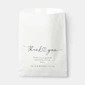 Moderne Dankeschön-Herz-Hochzeitsgeschenke Geschenktütchen (Vorderseite)