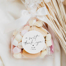 Moderne Dankeschön Herzenshochzeit