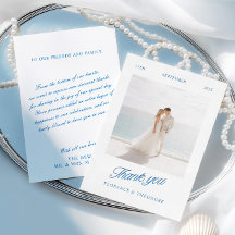 Moderne Dankeskarten zur Hochzeit 