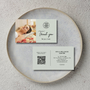 Moderne Dankeskkarte für Spa-Massage-Therapeuten Visitenkarte