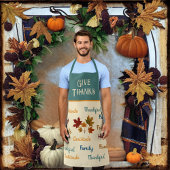 Moderne Danksagungen an Blätter Erntedank Schürze