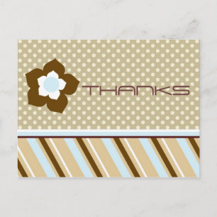 Moderne Danksagungen Postkarte