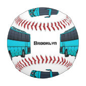 Moderne Darstellung des Cartoon von Personenbussen Baseball (Vorderseite)