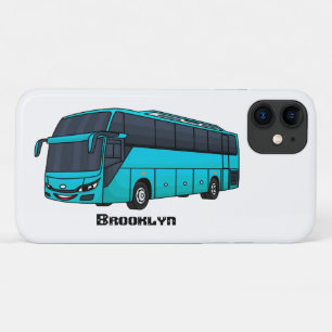 Moderne Darstellung des Cartoon von Personenbussen Case-Mate iPhone Hülle