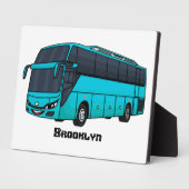 Moderne Darstellung des Cartoon von Personenbussen Fotoplatte (Seite)