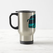 Moderne Darstellung des Cartoon von Personenbussen Reisebecher (Links)