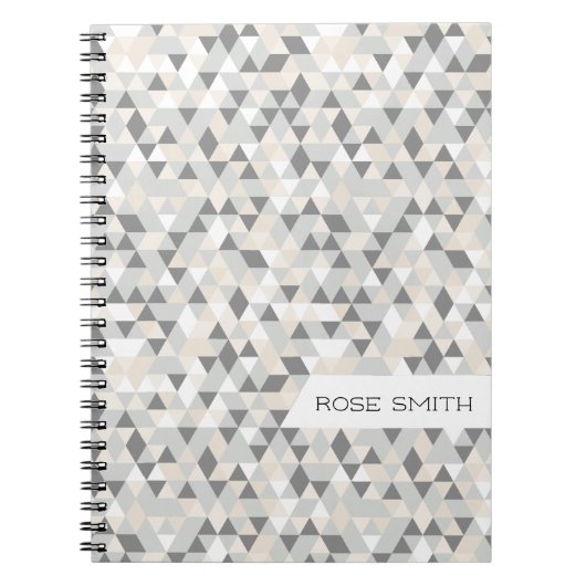 Moderne Darstellung des Geomusters Notizblock (Vorderseite)