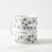 Moderne Darstellung geometrischer Muster Kaffeetasse (Vorderseite Links)