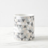 Moderne Darstellung geometrischer Muster Kaffeetasse (Mittel)