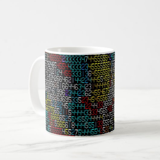 Moderne Datenstromgestaltung Kaffeetasse (Vorderseite Links)