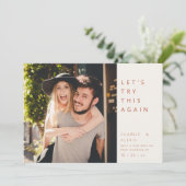 Moderne Datumänderung Save The Date (Stehend Vorderseite)