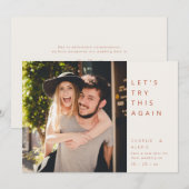 Moderne Datumänderung Save The Date (Vorne/Hinten)