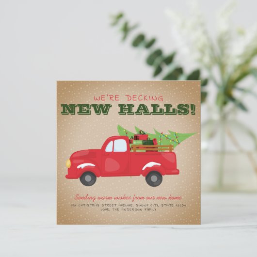 Moderne Decke neue Hallen Weihnachtswagenfahrt Ankündigung (Stehend Vorderseite)