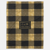 Moderne Decke Schwarz Gold Abschiedsgeschenk (Vorderseite)