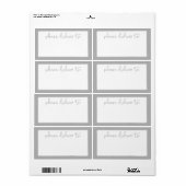 Moderne Deckle Bitte zur Adressenaufschrift (Vorne)