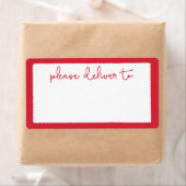 Moderne Deckle Bitte zur Adressenaufschrift (Insitu)