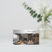 Moderne Decorator-Zuhause Visitenkarte (Stehend Vorderseite)