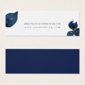 Moderne Deep Indigo Blue Wedding Website UAWG (Vorne & Hinten)