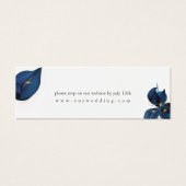 Moderne Deep Indigo Blue Wedding Website UAWG (Vorderseite)