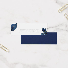 Moderne Deep Indigo Blue Wedding Website UAWG
