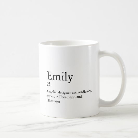 Moderne Definition benutzerdefinierter Text Förder Kaffeetasse (Rechts)