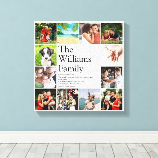 Moderne Definition der FotoCollage Leinwanddruck (Insitu (Holzboden))