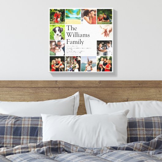 Moderne Definition der FotoCollage Leinwanddruck (Insitu (Schlafzimmer))